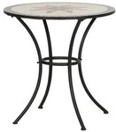 Siena Garden Tisch Stella, &Oslash;70x71cm, Gestell: Stahl, pulverbeschichtet in schwarz
