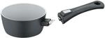 Stieltopf 16 cm (ohne Deckel), Aluminium, schwarz - b.perfect