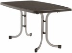 Sieger Boulevard-Klapptisch mit mecalit-Pro-Dekorplatte, 150 x 90 cm, graphit ,