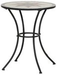 Siena Garden Tisch Stella, &Oslash;60x71cm, Gestell: Stahl, pulverbeschichtet in schwarz