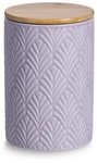 Zeller 19356 Vorratsdose m. Bambusdeckel, 720 ml, Keramik, ca. &Oslash; 10 x 15 cm,