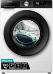 Hisense WF3S1043BW3 Waschmaschine mit Dampffunkunktion, 10.5 kg, 1400 U,min, 19