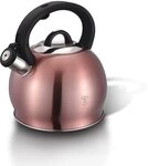 Fl&ouml;tenkessel Wasserkessel Teekessel aus Edelstahl 3.0L BERLINGER HAUS I-ROSE