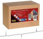 Idena 200er LED Lichtvorhang NewTec warmwei&szlig;/bunt mit Fernbedienung und Timer