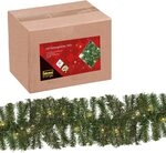 Idena 31854 - LED Tannengirlande mit 160 LEDs in Warmweiß, mit 8 Stunden Timer Idena 31854 - LED Tannengirlande mit 160 LEDs in Warmweiß, mit 8 Stunden Timer