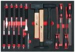 KS Tools Feilen-, Mei&szlig;el- und Hammer-Satz, 18-tlg. in 1/Systemeinlage SCS Feilen-,