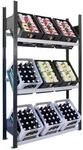 SCHULTE Lagertechnik Grundregal, Getr&auml;nkekistenregal 1800 x 1000 x 300 mm...