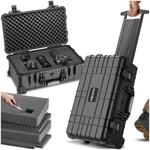 tectake&reg; Kamerakoffer leer mit Schaumstoff, Universalkoffer mit Rollen,