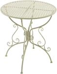 CLP Gartentisch rund 70 cm Amanda, stilvoller Bistrotisch und Eisentisch mit