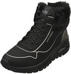 Skechers Uno Rugged Herbst Shimmer Stiefeletten f&uuml;r Damen, Schwarzes Durabuck