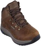 Skechers Herren Meroe Pikeman Stiefelette, Brown Leather Synthetic, 41 EU