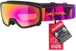 ALPINA SCARABEO JR. Q-LITE - Verspiegelte, Kontrastverst&auml;rkende OTG Skibrille...