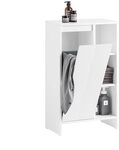 SoBuy Badezimmerschrank mit W&auml;schekorb &ndash; W&auml;scheschrank mit W&auml;schekorb...