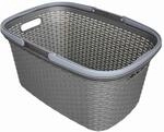 W&auml;schekorb Rattan-Design, 56x37x28cm, farblich sortiert