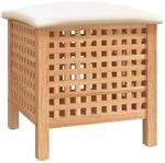 vidaXL Badhocker, Hocker f&uuml;r Badezimmer, W&auml;schekorb mit viel Stauraum,