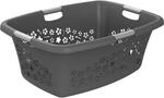 Rotho Flowers W&auml;schekorb 50l mit 4 Griffen, Kunststoff (PP) BPA-frei,...