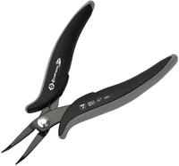 C.K Ecotronic ESD Pr&auml;zisions Spitzzange 45&deg; Gebogen, Lange Serrierte Backen F&uuml;r