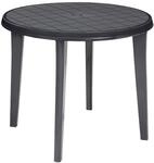 JARDIN 221062 Lisa Tisch rund Vollkunststoff graphit, 90 cm