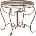 CLP Gartentisch rund im Jugendstil Sheela, Metalltisch aus Eisen pulverbeschichtet,