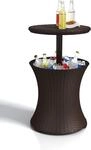 Keter Pacific Cool Bar, 3-in-1 Cocktailtisch, Couchtisch und Outdoor Eisk&uuml;hler in