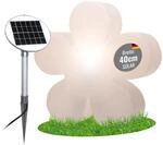 8 seasons design Solar Blume 40 cm Shining Flower (Wei&szlig;) LED warmwei&szlig;,