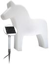 8 seasons design Shining Horse Solar Dekolampe Pferd, H&ouml;he: 43cm, Wei&szlig;, inkl. LED
