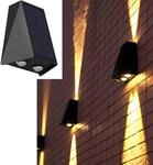 Arnusa Solarleuchte Wandstrahler helle Wandlampe kabellos UP Down Au&szlig;enleuchte...