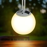 Spetebo Premium Solar LED H&auml;ngeleuchte - 20 cm - Kugelleuchte zum H&auml;ngen mit...