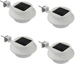 HAC24 4x Solar Dachrinnenleuchte Dachrinnenlampe Dachrinnen Lampe Licht Regenrinne