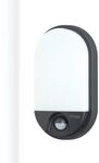 Oktaplex LED Aussenlampe Oval mit Bewegungsmelder Lumi IP54