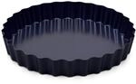 Zyliss E980197 Tarteform, Antihaftbeschichtung, Carbonstahl, Dunkelblau, mit