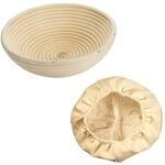 Westmark G&auml;rk&ouml;bchen-Set, 2tlg., G&auml;rk&ouml;rbchen rund + Bezug, Peddigrohr/Baumwolle,