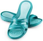 Aqua Speed Set Bade Latschen Damen + Mikrofasertuch | Duschsandalen | Bade &