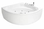 Basera&reg; Classic Indoor Eck-Whirlpool Badewanne Korfu mit 25 Massaged&uuml;sen,