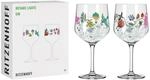 RITZENHOFF 3881002 Gin-Glas - 700 ml - Kelch 2er-Set - Serie Botanic Lights - Motiv