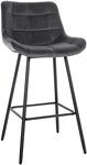 CLP Barhocker Weston I Gepolsterter Sitz Mit Steppmuster I Metallgestell Mit