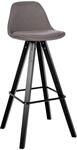 CLP Barhocker modern Corbin Square, gepolstert mit R&uuml;ckenlehne, Holzgestell Buche,