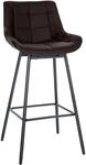 CLP Barhocker mit Lehne Weston, Barstuhl drehbar 180&deg; Schwenkfunktion, Sitz