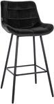 CLP Barhocker Weston I Gepolsterter Sitz Mit Steppmuster I Metallgestell Mit