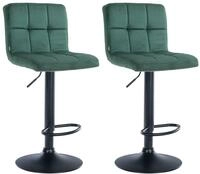 CLP Barhocker 2er Set h&ouml;henverstellbar mit Lehne Peru, Barst&uuml;hle gepolstert