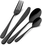 Pintinox Besteckset Serie Dream, Edelstahl, schwarz, mit Geschenkbox (6 Personen)