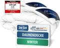 DormiGood Daunendecke 155x220 Winter 2er Set - Made in Germany - 100% Extraweiche