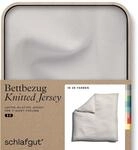 schlafgut Knitted Jersey Bettw&auml;sche 200x200 cm Bio-Baumwolle, Sand Light 