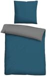 biberna 0455775 Bettw&auml;sche Garnitur mit Kopfkissenbezug Linon 1x 155x220 cm +...