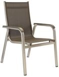 Kettler Stapelsessel, mit Armlehne, silber/anthrazit