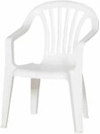 1 Polypropylen Stuhl f&uuml;r Kinder 36, 5 x 40 x 52 H weiss