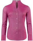 Vincenzo Boretti Bluse, modern-fit/leicht tailliert, Kelchkragen, Soft Oxford -