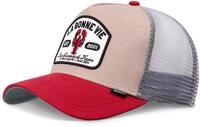 Djinns - La Bonne Vie (Khaki/red/Grey) - Trucker Cap Meshcap Hat Kappe M&uuml;tze Caps