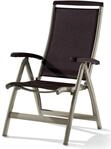 Sieger 937/C-M Klappsessel Royal, Aluminium und Textilux-Gewebe, champagner-mocca