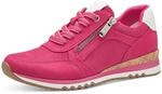 MARCO TOZZI Damen Sneaker flach Vegan Freizeit, Rosa (Pink Comb), 36 EU